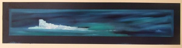 Title:- Portrait of Iceberg.
Medium:- Oil on mountboard.
Size:-   70cm x 20cm
Price:-  �400 